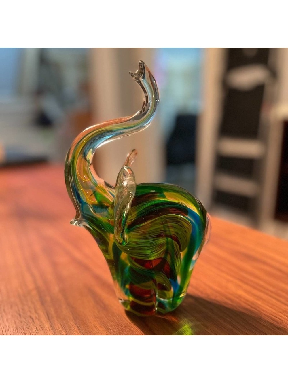 Vintage Glass Elephant